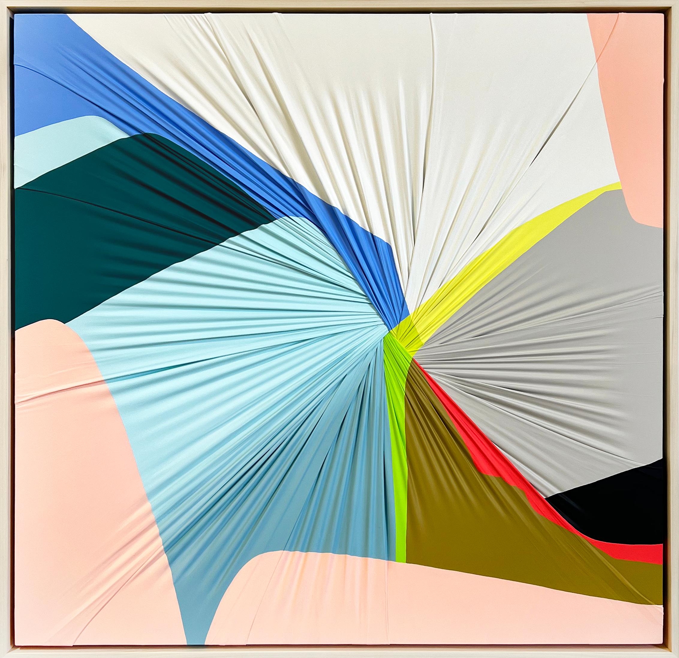 Abstrakt, Stretched Fabric_Wandskulptur/Textile_Carrie Gillen_Glow 2, 2024
