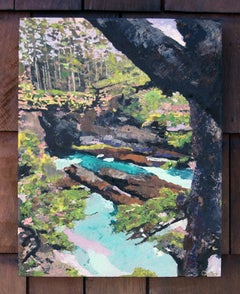 "Cape Flattery" (2023) by Carrie Goller, Oil & Cold Wax Painting, Landscape