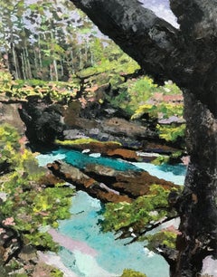 "Cape Flattery" (2023) de Carrie Goller, Pintura al óleo y a la cera fría, Paisaje