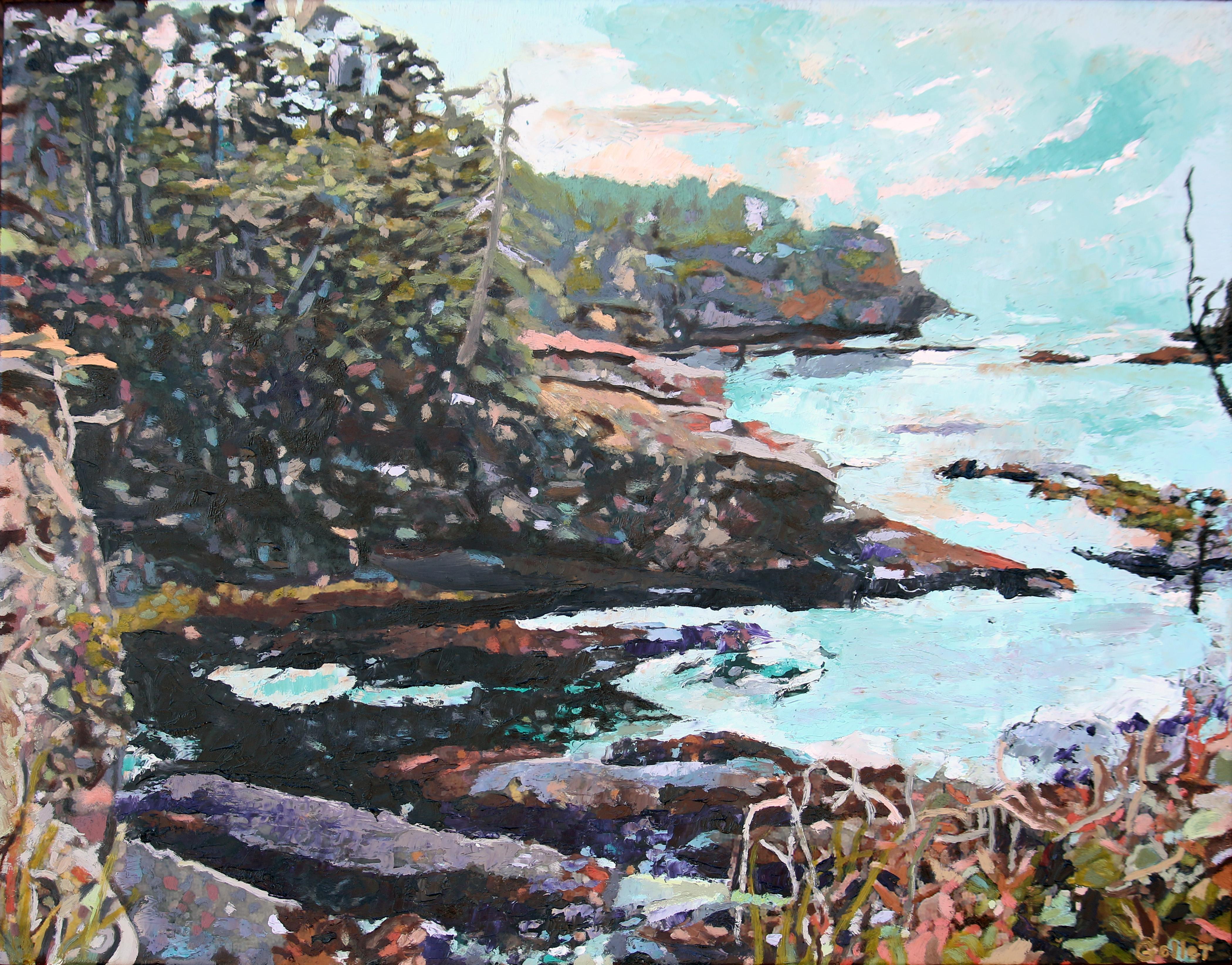« Cape Flattery IV » (2022) de Carrie Goller, peinture à l'huile et à la cire froide, paysage