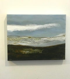 "Earth Sky Sea" (2024) de Carrie Goller, peinture originale en techniques mixtes