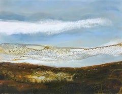 "Terra cielo mare" (2024) di Carrie Goller, pittura originale a tecnica mista
