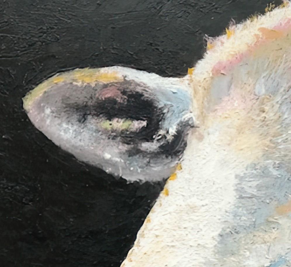 „Guinness“ (2023) von Carrie Goller, Originales Enkaustikgemälde in Öl und Kaltwachs im Angebot 5