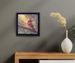 Jasper Floriferous, Surrealist Oil on Canvas, Original 25 x 24 Art