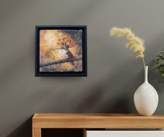 Marigold Floriferous, Surrealist Oil on Canvas, Original 25 x 24 Art