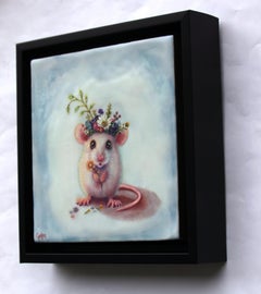 Mayday Floriferous - original surrealist oil painting - wildlife artwork