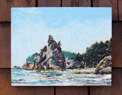 "Rialto Beach II, WA" by Carrie Goller, Oil & Cold Wax Painting, Landscape