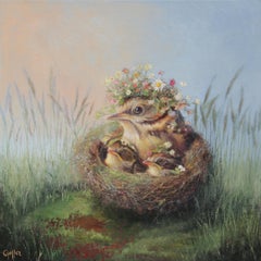 "Tender" (2024) di Carrie Goller, Pittura a olio originale su lino