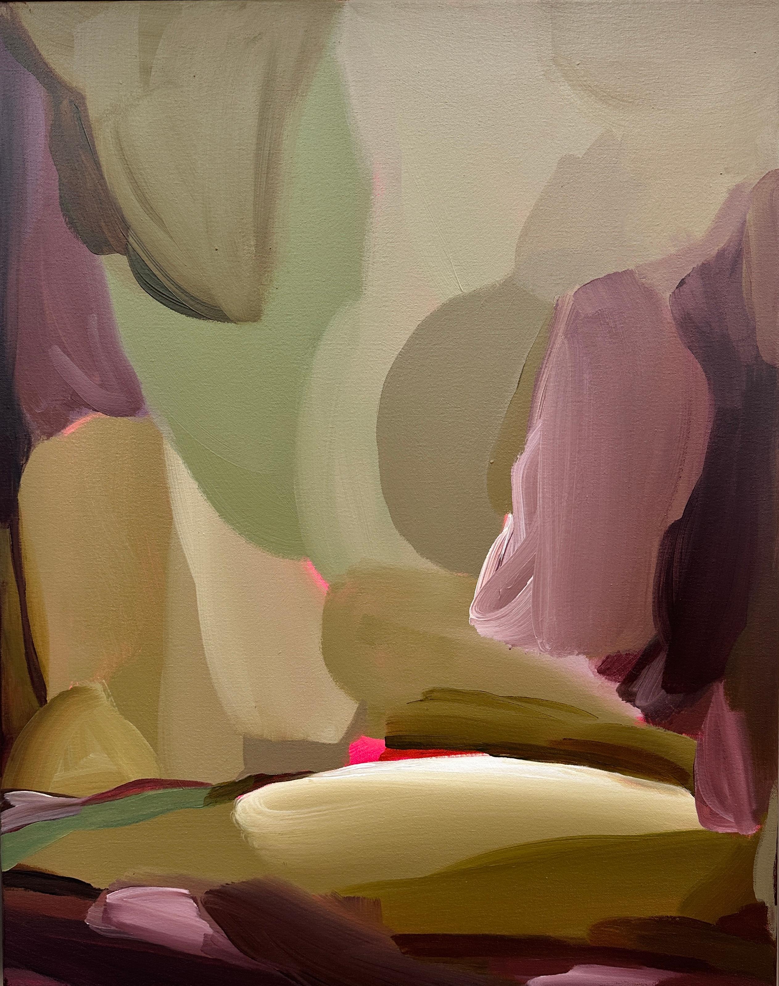 Abstract Painting de Carrie Jean Goldsmith - Reunir - obra de arte original - pintura abstracta en técnica mixta - arte contemporáneo