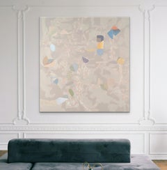 Hypsometric- Abstract Geometric oil on Canvas Large painting