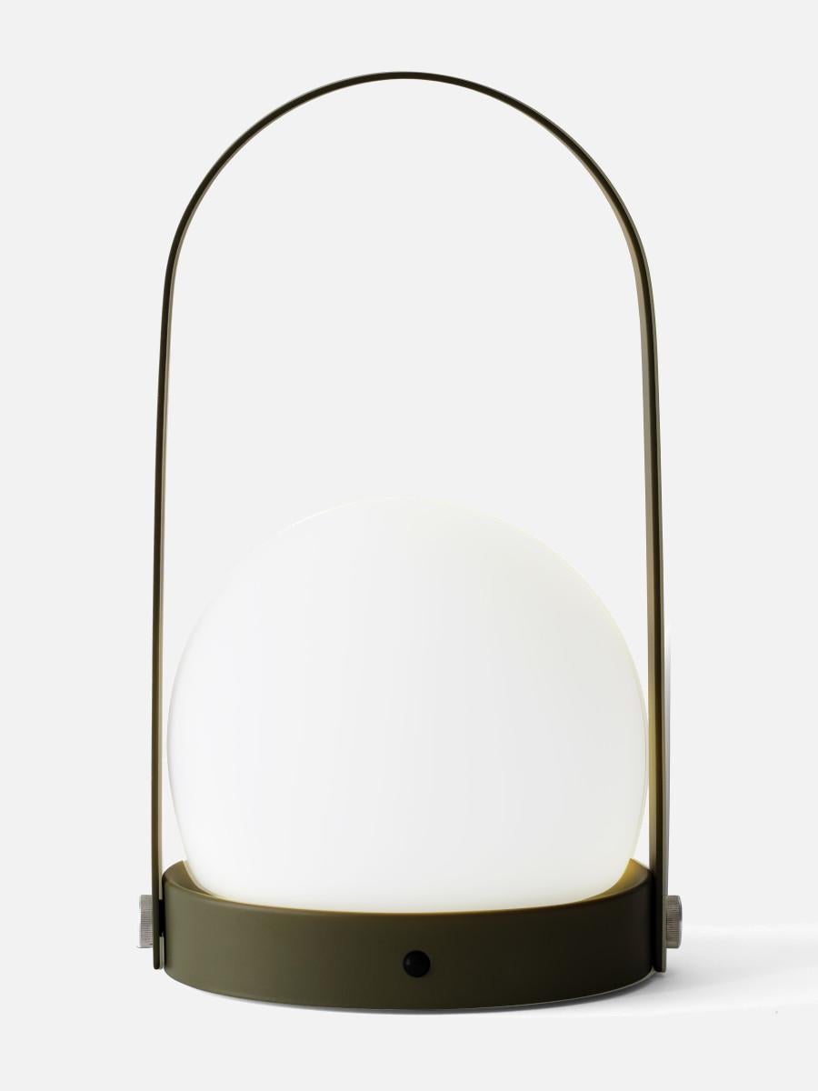 Scandinavian Modern Carrie Led Lamp, Olive by Norm Architects