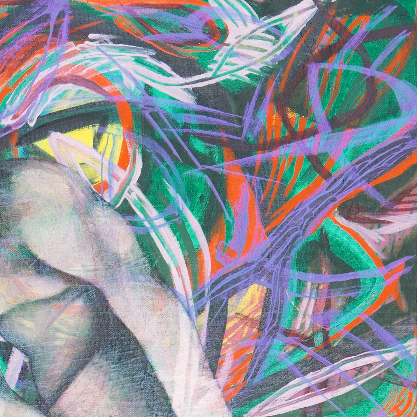 « Man In Motion », figure moderniste encadrée, artiste femme, SFMOMA, Oakland Museum en vente 1