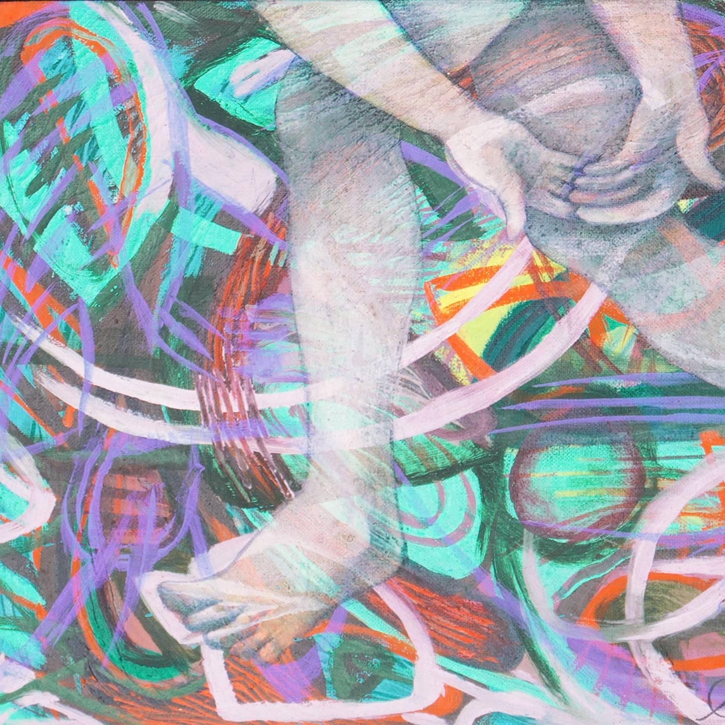 « Man In Motion », figure moderniste encadrée, artiste femme, SFMOMA, Oakland Museum en vente 3