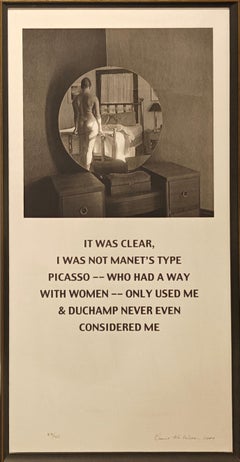 "Not Manet's Type" Carrie Mae Weems, 2001 Photographic Composition With Quote