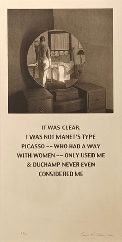 "Not Manet's Type" Carrie Mae Weems, 2001 Photographic Composition With Quote