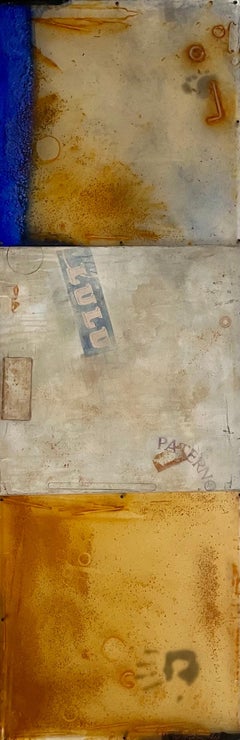Large American Mod 1990s Mixed Media "LuLu" Carrie McGee