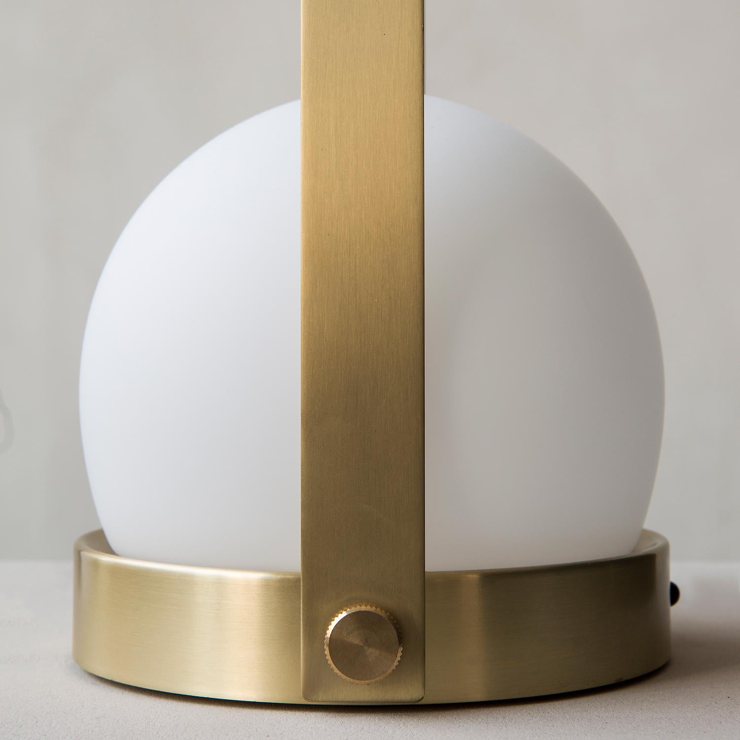 Carrie Portable Led Lamp, Brushed Brass by Norm Architects In New Condition For Sale In San Marcos, CA