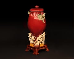 CARRIER-BELLEUSE and CHOISY LE ROI Manufacture, "Sauve qui peut" Vase