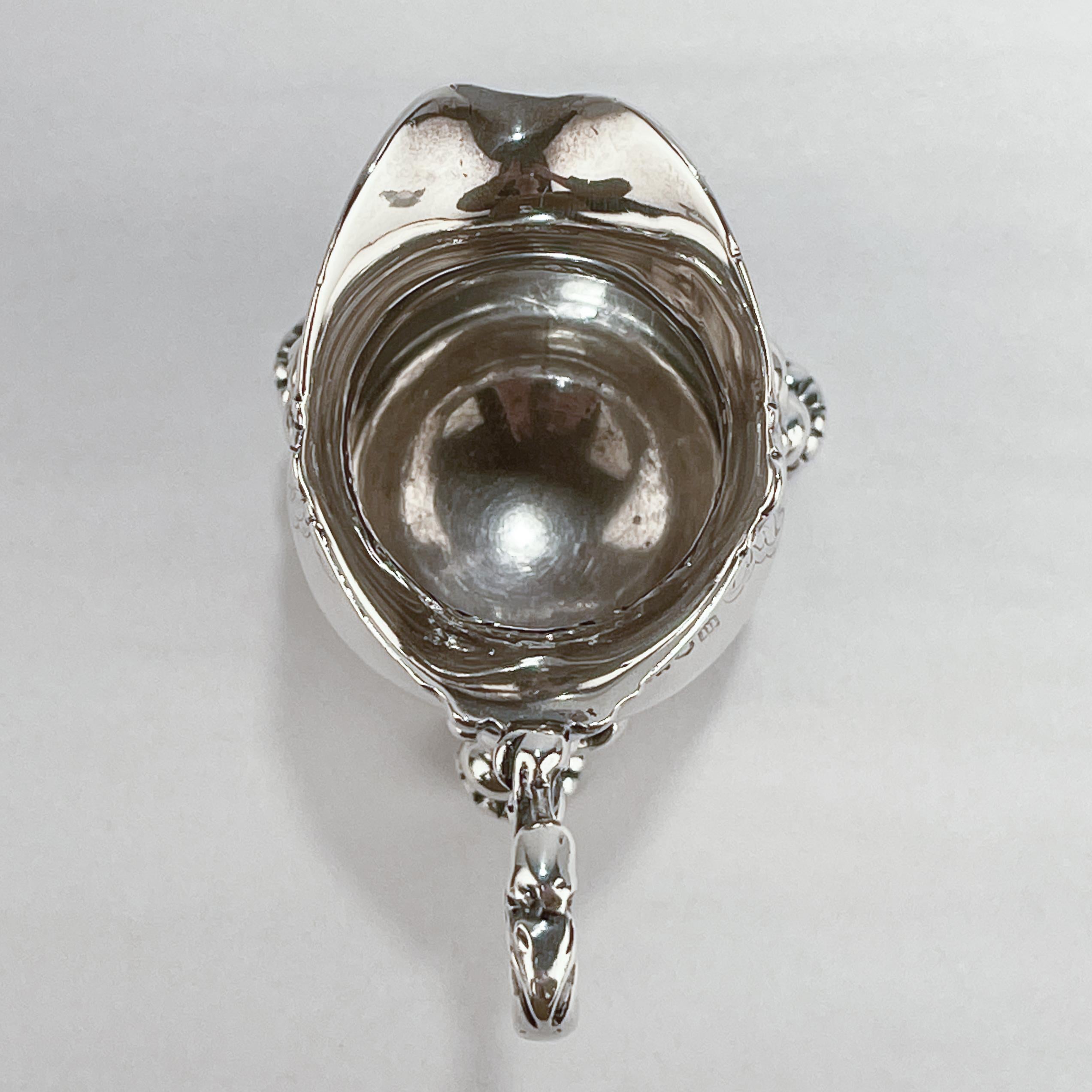 Carrington & Co. Rococo or George II Style Sterling Silver Cream Pitcher For Sale 3