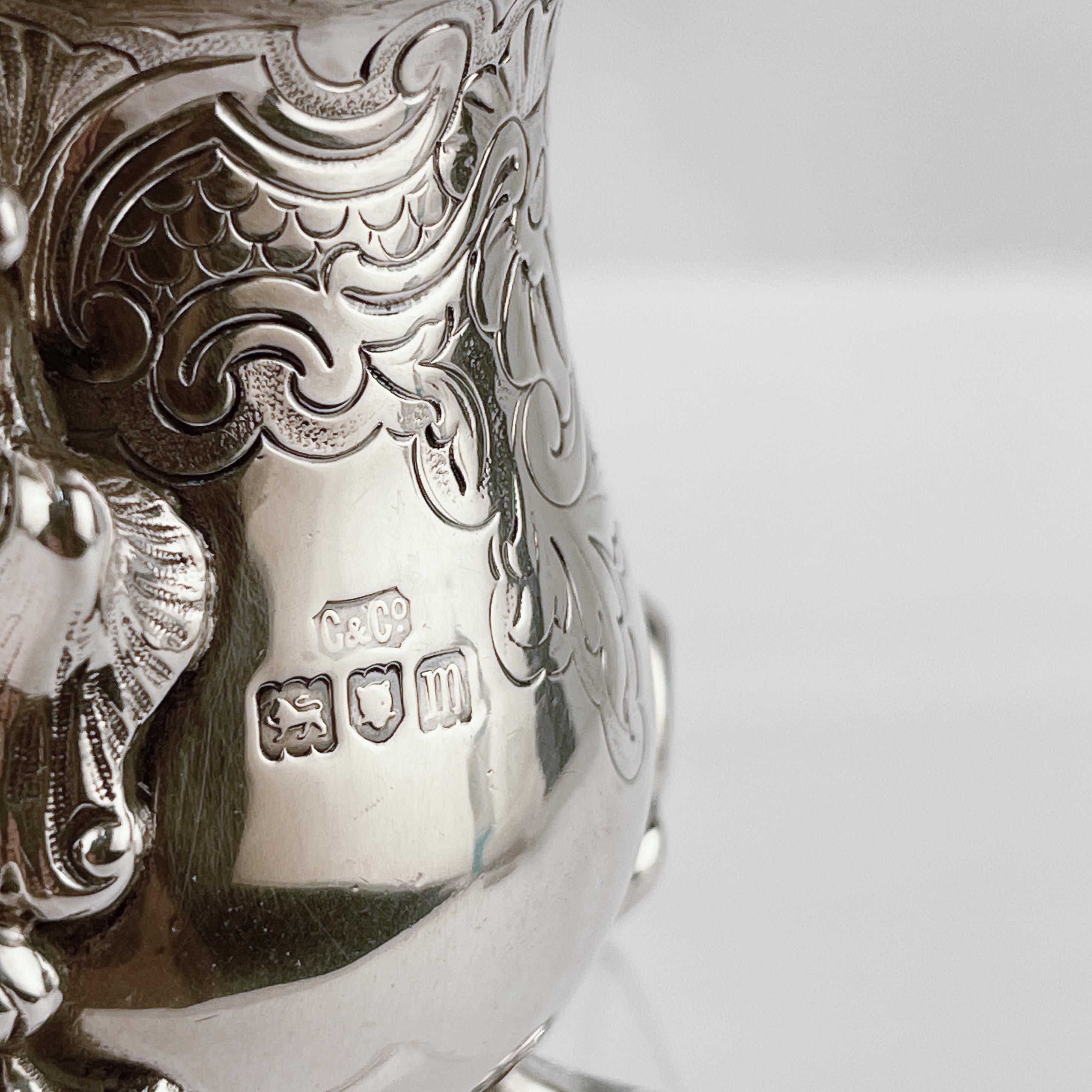 Carrington & Co. Rococo or George II Style Sterling Silver Cream Pitcher For Sale 1