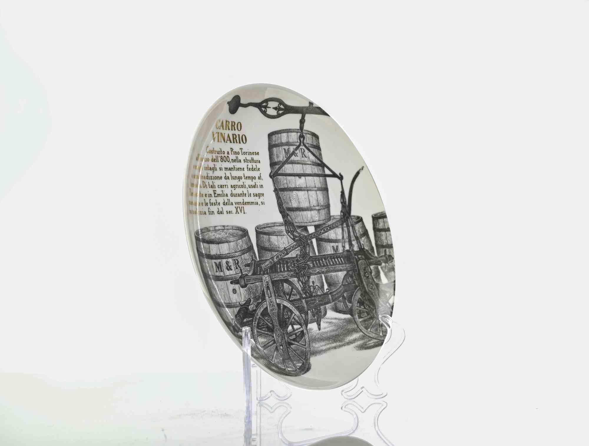 Italiano Carro Vinario - per Martini & Rossi, di P. Fornasetti, anni '60 in vendita