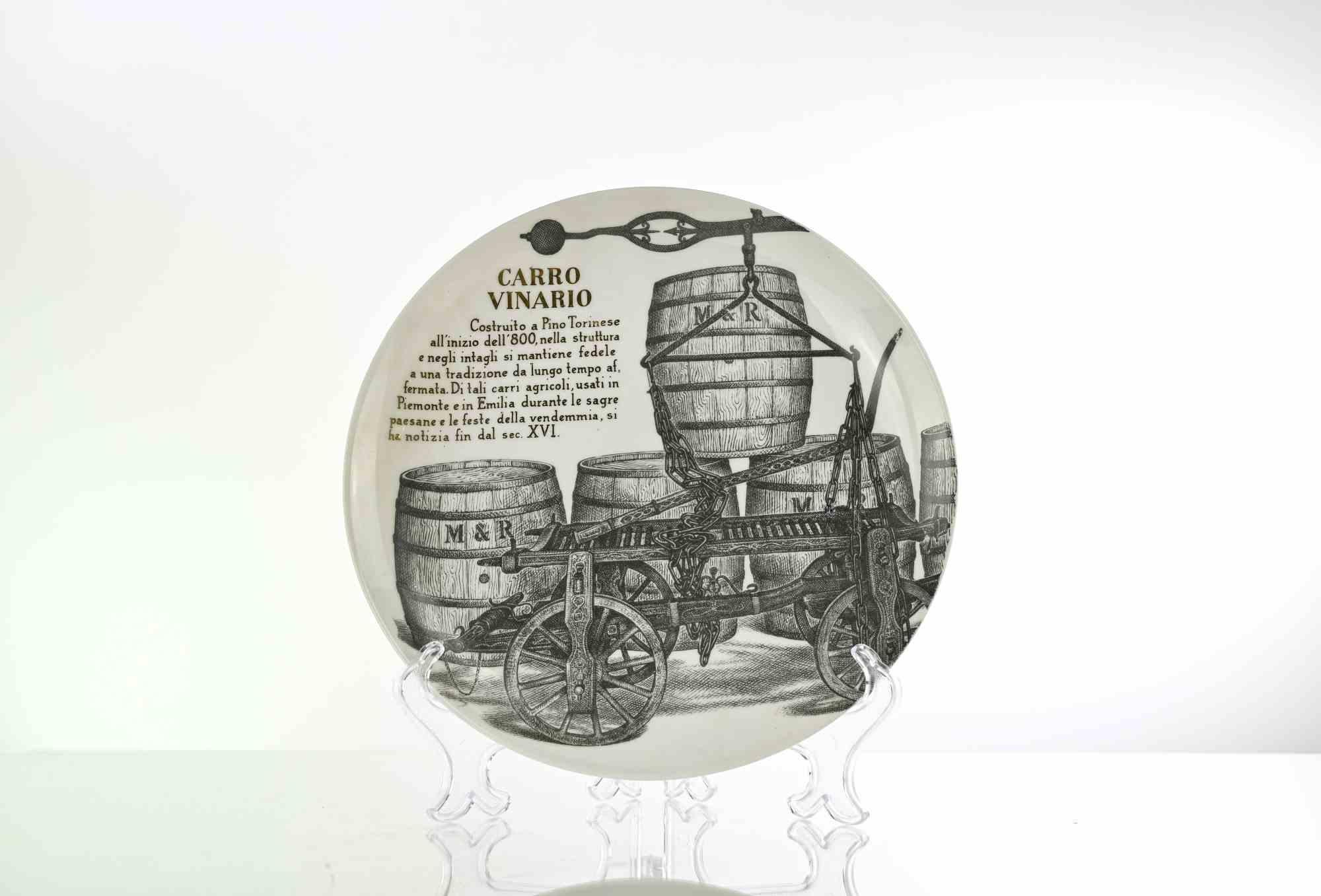Carro Vinario - per Martini & Rossi, di P. Fornasetti, anni '60 In condizioni buone in vendita a Roma, IT