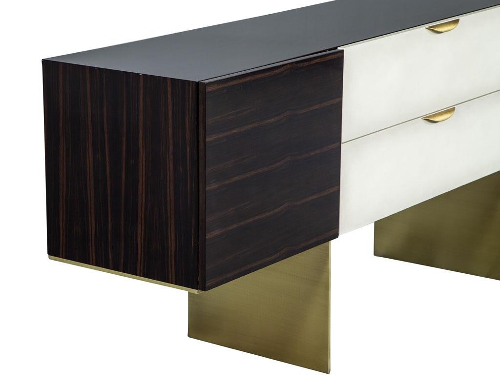 Carrocel Custom Macassar Modern Sideboard Buffet Credenza In Excellent Condition For Sale In North York, ON