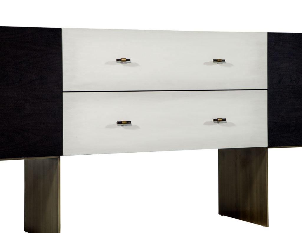 Carrocel Custom Modern Macassar Sideboard Buffet Credenza For Sale 3