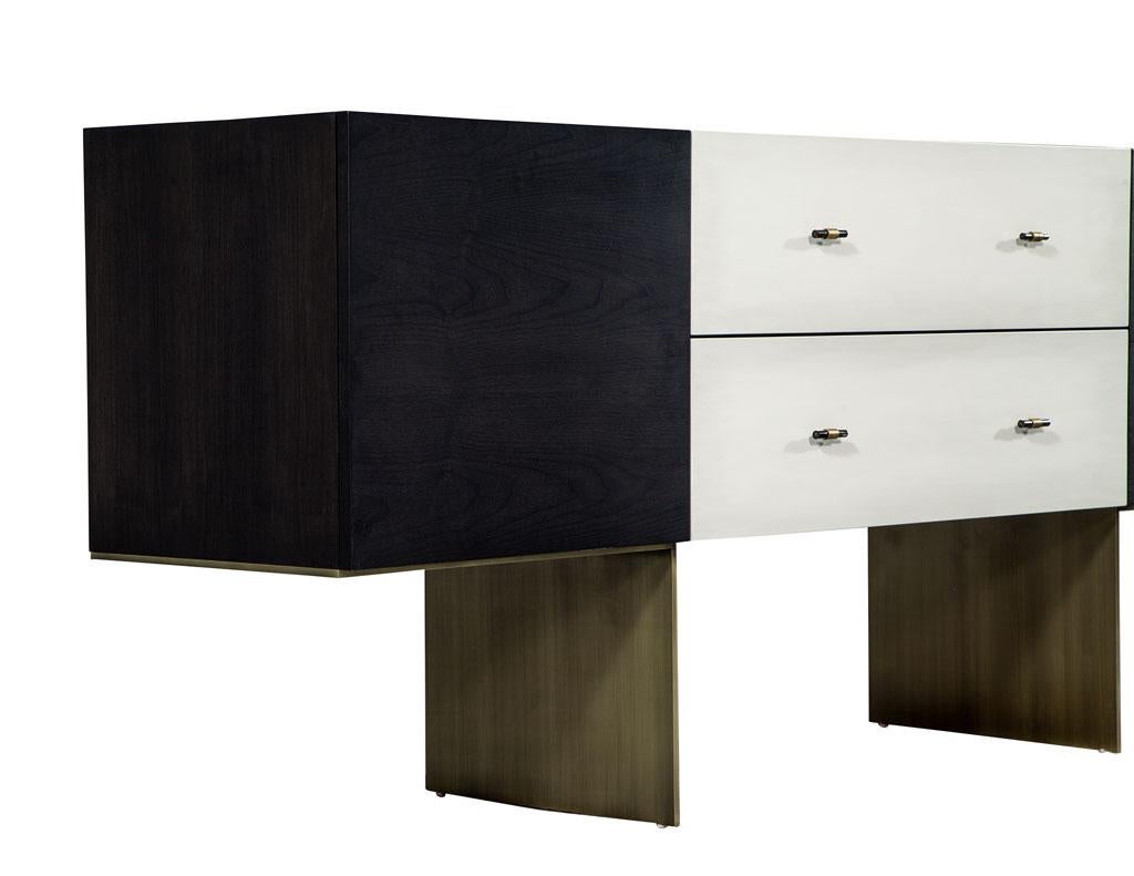 Carrocel Custom Modern Macassar Sideboard Buffet Credenza For Sale 2