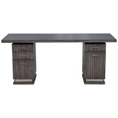 Carrocel Custom Modern Rift Cut Oak Writing Desk