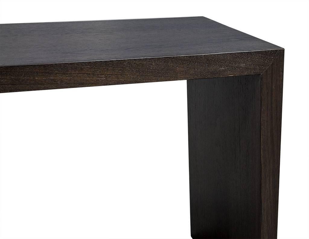 Carrocel Custom Walnut Console Table with Stool Set For Sale 5