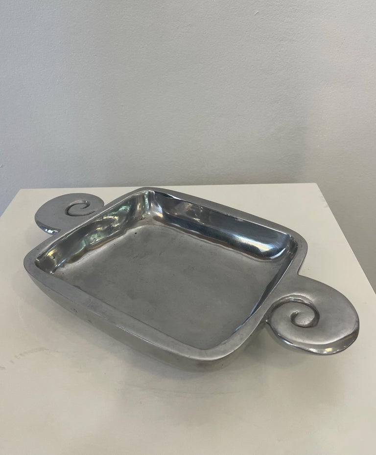 Carrol Boyes Aluminium Vide Poche Model Wave, England, 1990s For