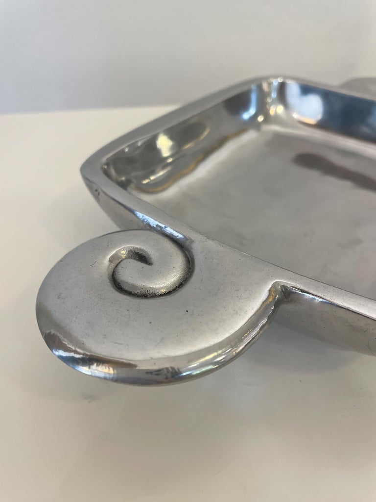 Carrol Boyes Aluminium Vide Poche Model Wave, England, 1990s For