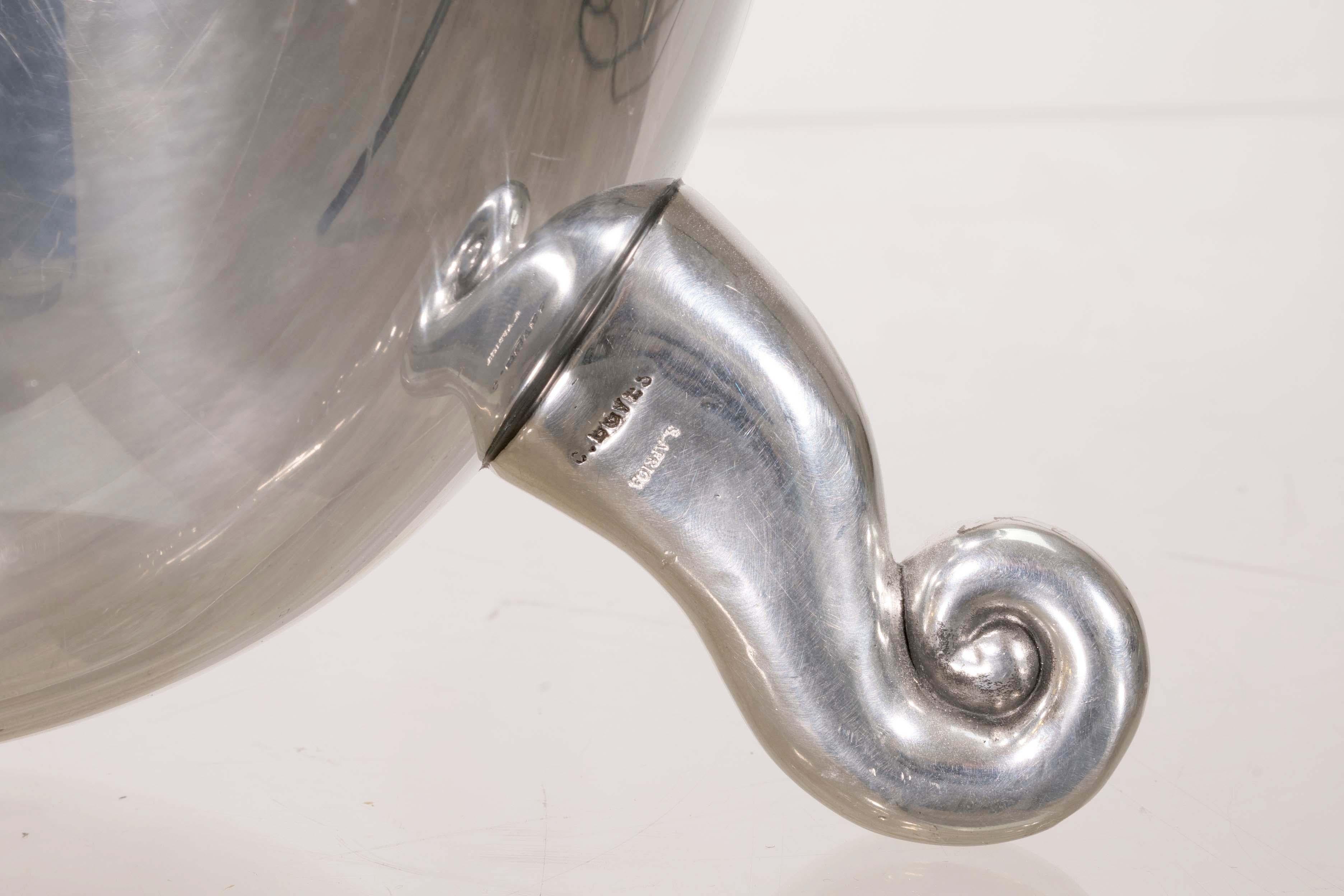Carrol Boyes Aluminum Ice Bucket/Champagne Cooler Stamped Mid Century Modern For Sale 1