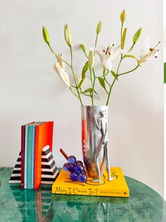 Carrol Boyes “Man” Cast Aluminum Figural Vase, South Africa Post Modern