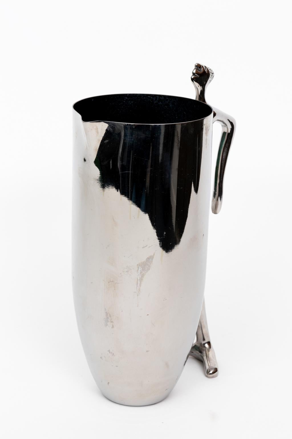 South African Carrol Boyes Pitcher Vase with Sculptural Handle