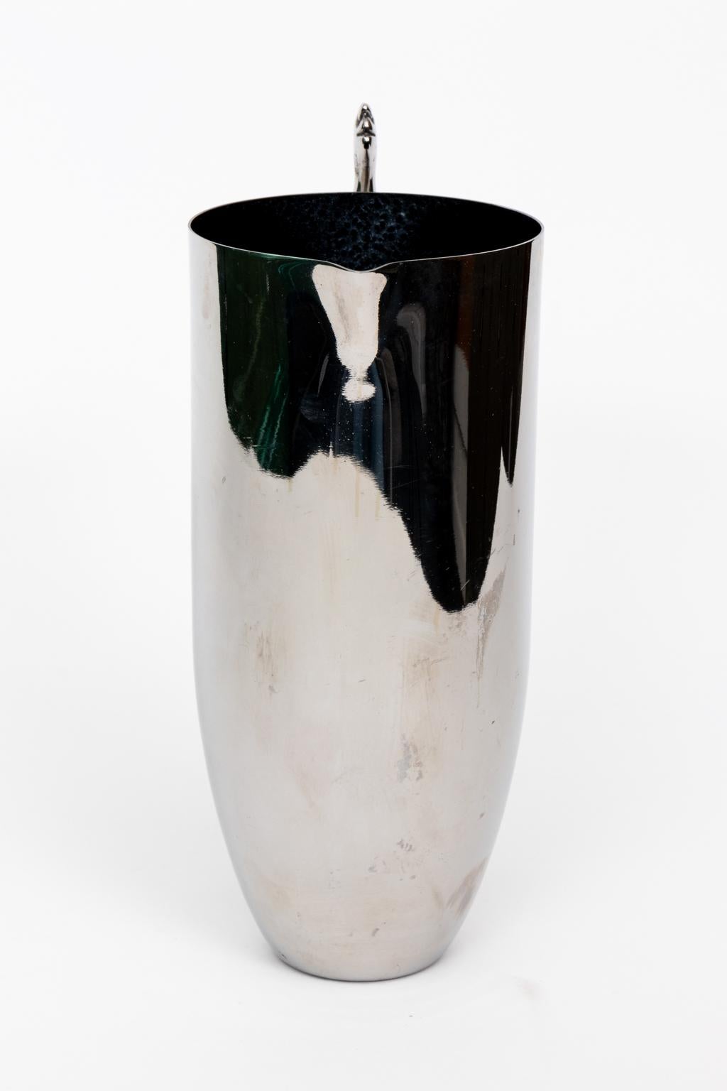 Carrol Boyes Pitcher Vase with Sculptural Handle In Good Condition In Stamford, CT