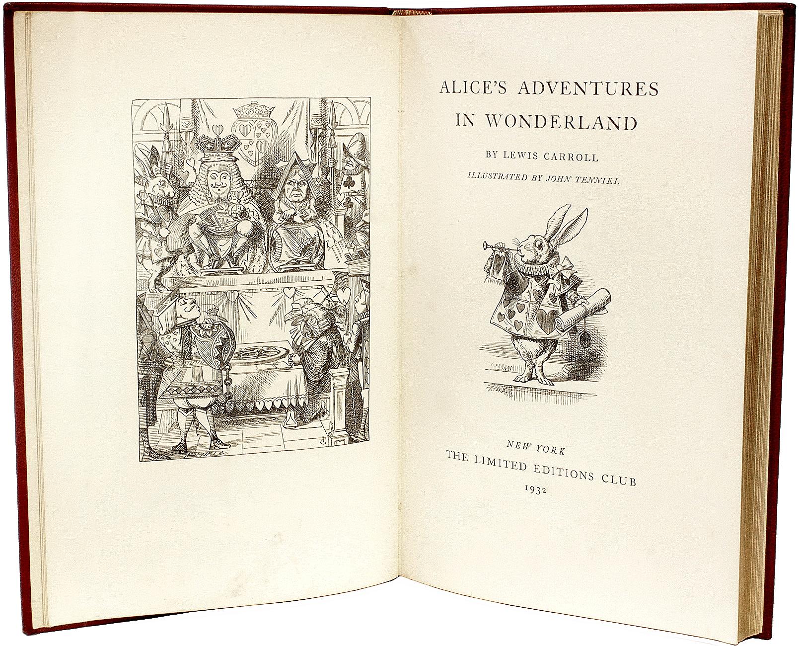 Milieu du XXe siècle Carroll - Alice au pays des merveilles et le miroir. CLUB D'ÉDITIONS LATÉRALES ET SIGNÉES ! en vente