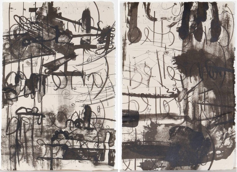 <i></noscript>Belle (Diptych)</i>, by Carroll Dunham, 1986, offered by RoGallery