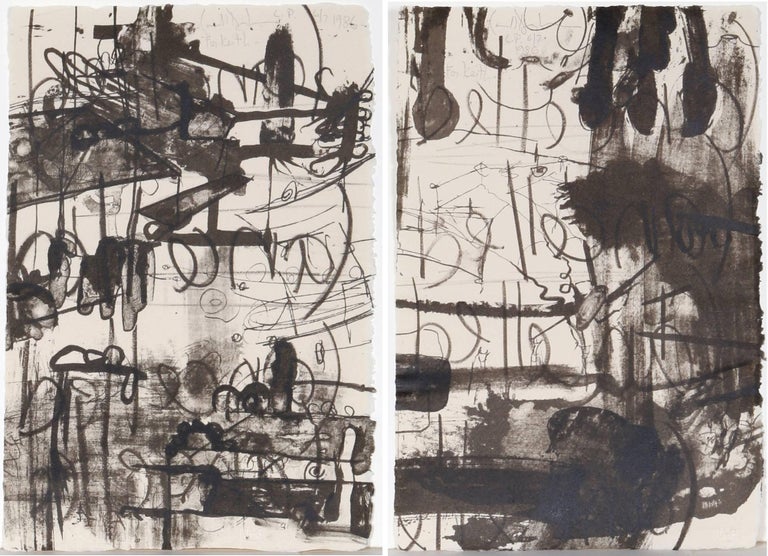 <i>Belle (Diptych)</i>, by Carroll Dunham, 1986, offered by RoGallery