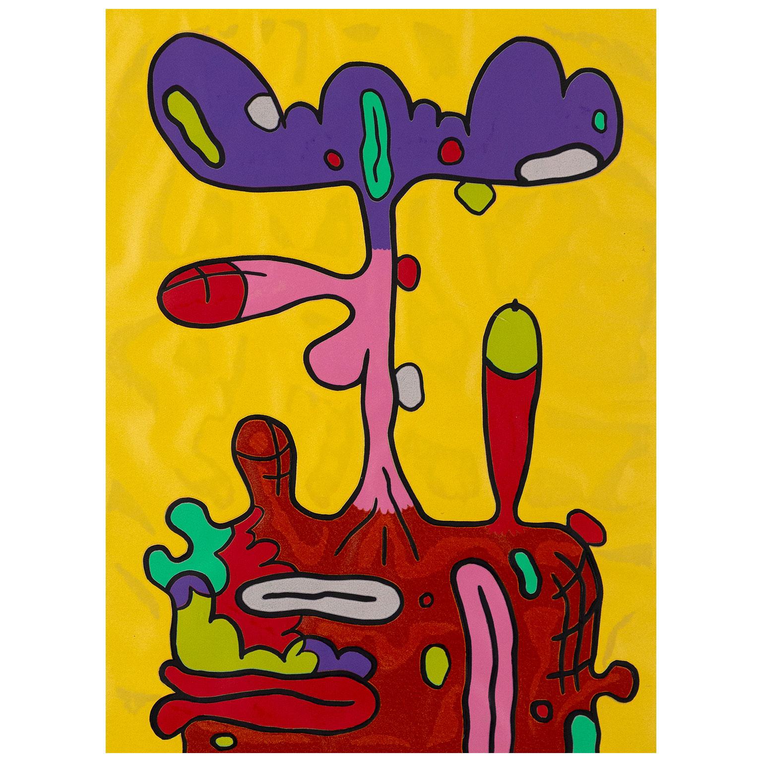 Nine Color Reduction - Print by Carroll Dunham