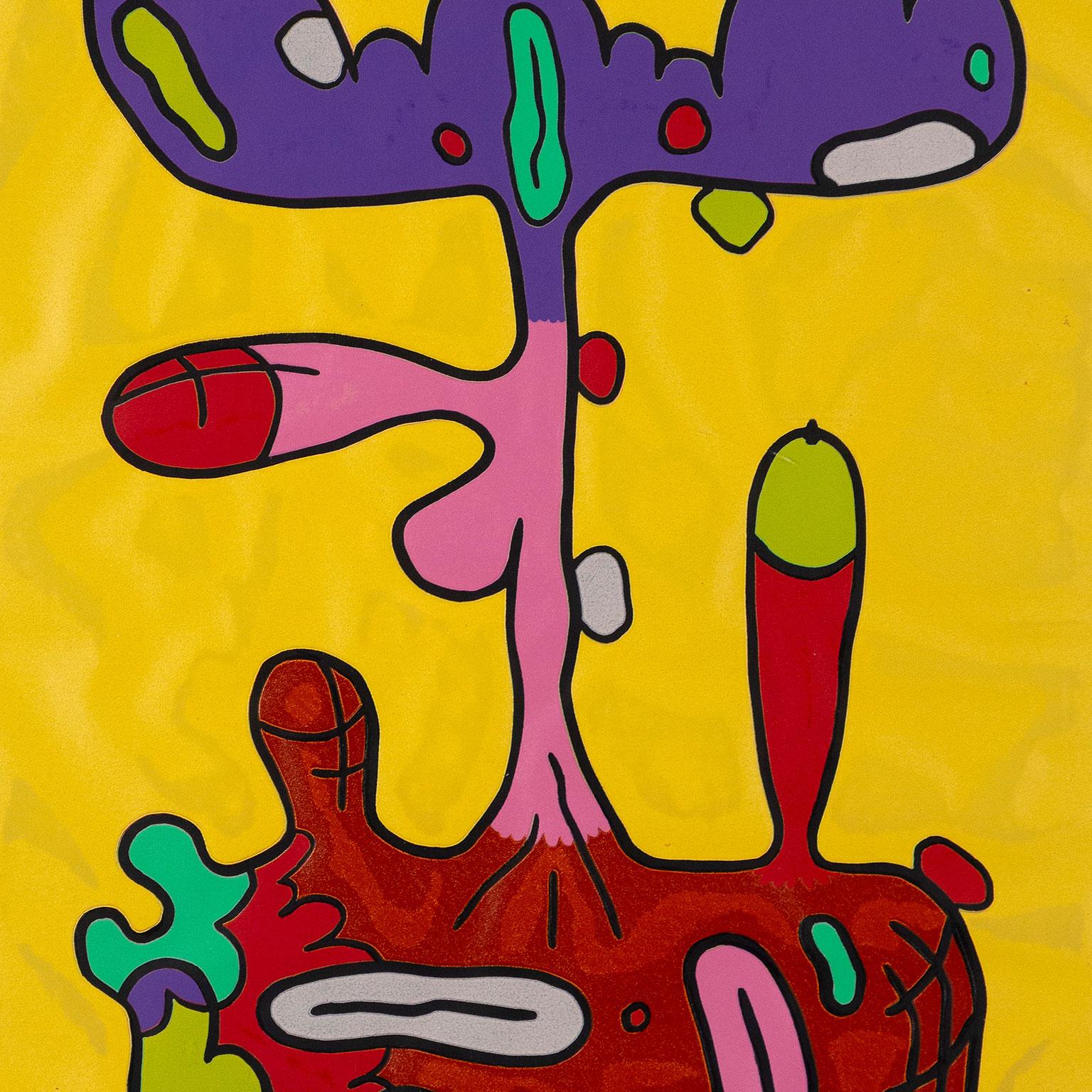 Nine Color Reduction - Contemporary Print by Carroll Dunham