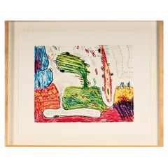Carroll Dunham Aguafuerte coloreado II, Firmado y numerado