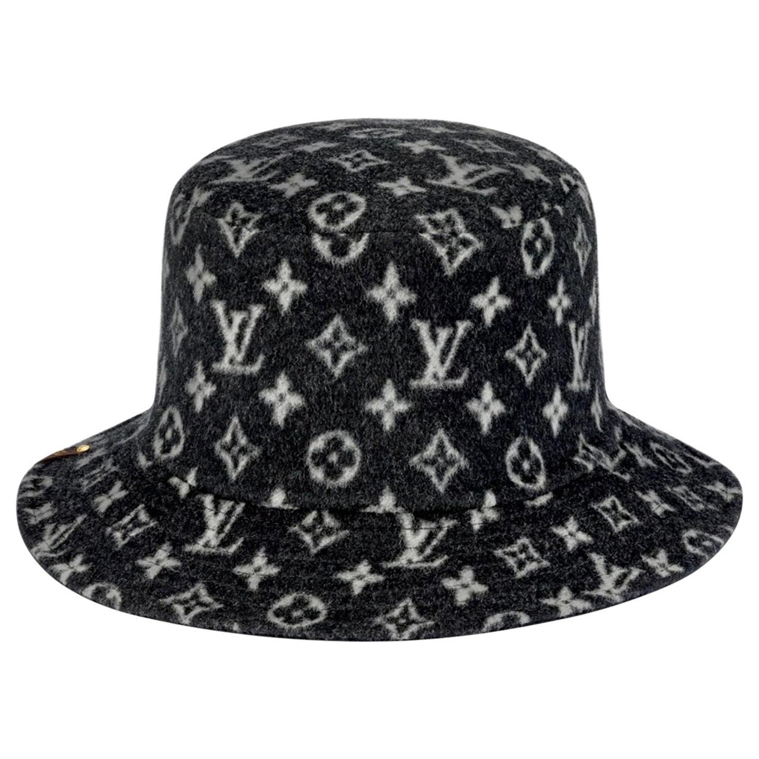Louis Vuitton Bucket Hat Black - For Sale on 1stDibs  fake lv bucket hat, authentic  louis vuitton bucket hat, black louis vuitton hat