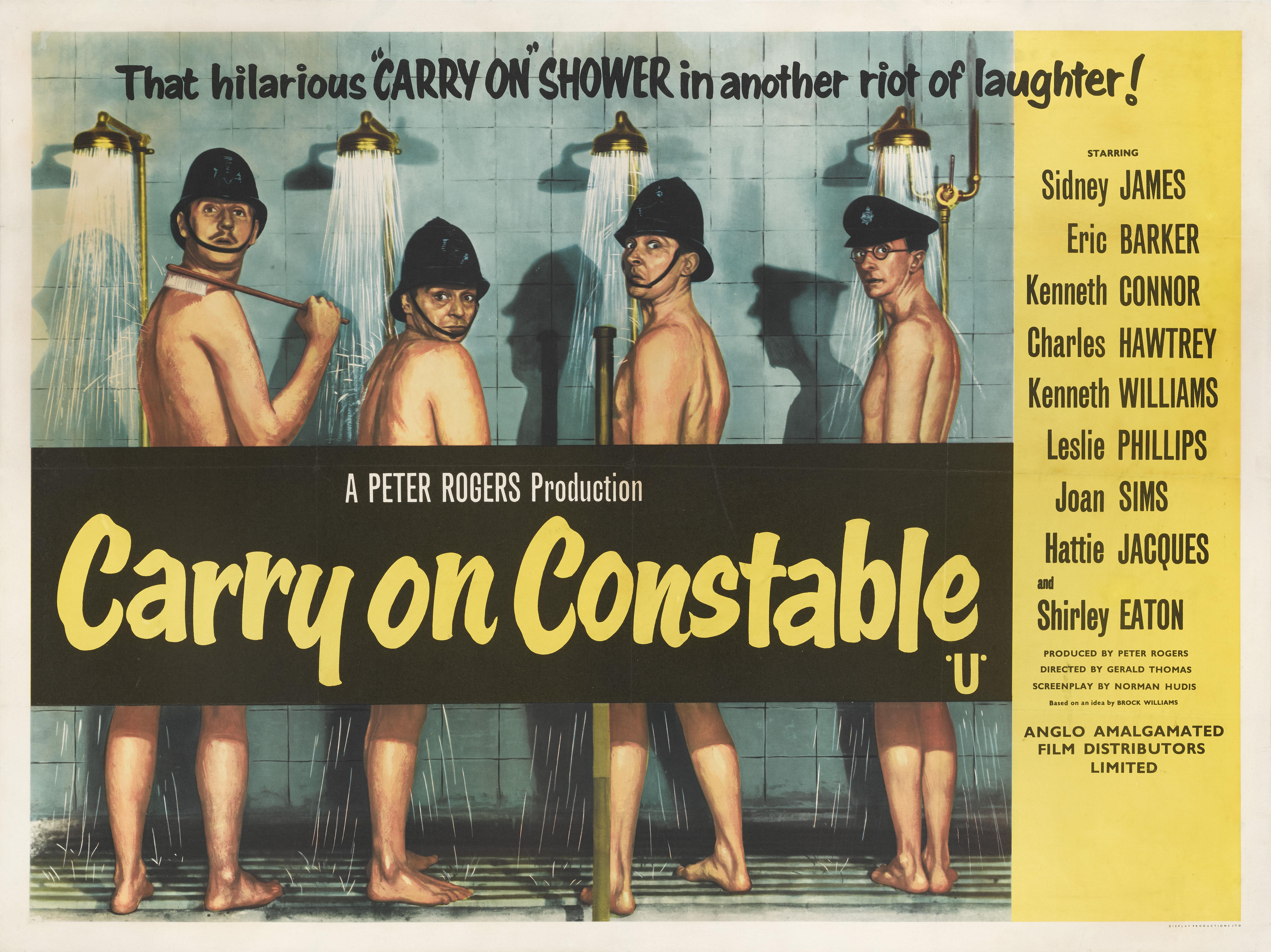 Locandina originale del film britannico Carry on Constable del 1960.
Questo film è stato diretto da Gerald Thomas ed è interpretato da William James, Eric Barker e Kenneth Williams.
Il poster è in lino di conservazione e verrà spedito arrotolato in