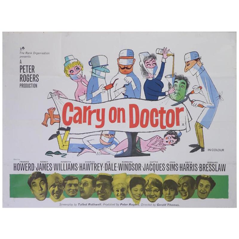 Frankie Howerd Carry On Bed Poster 