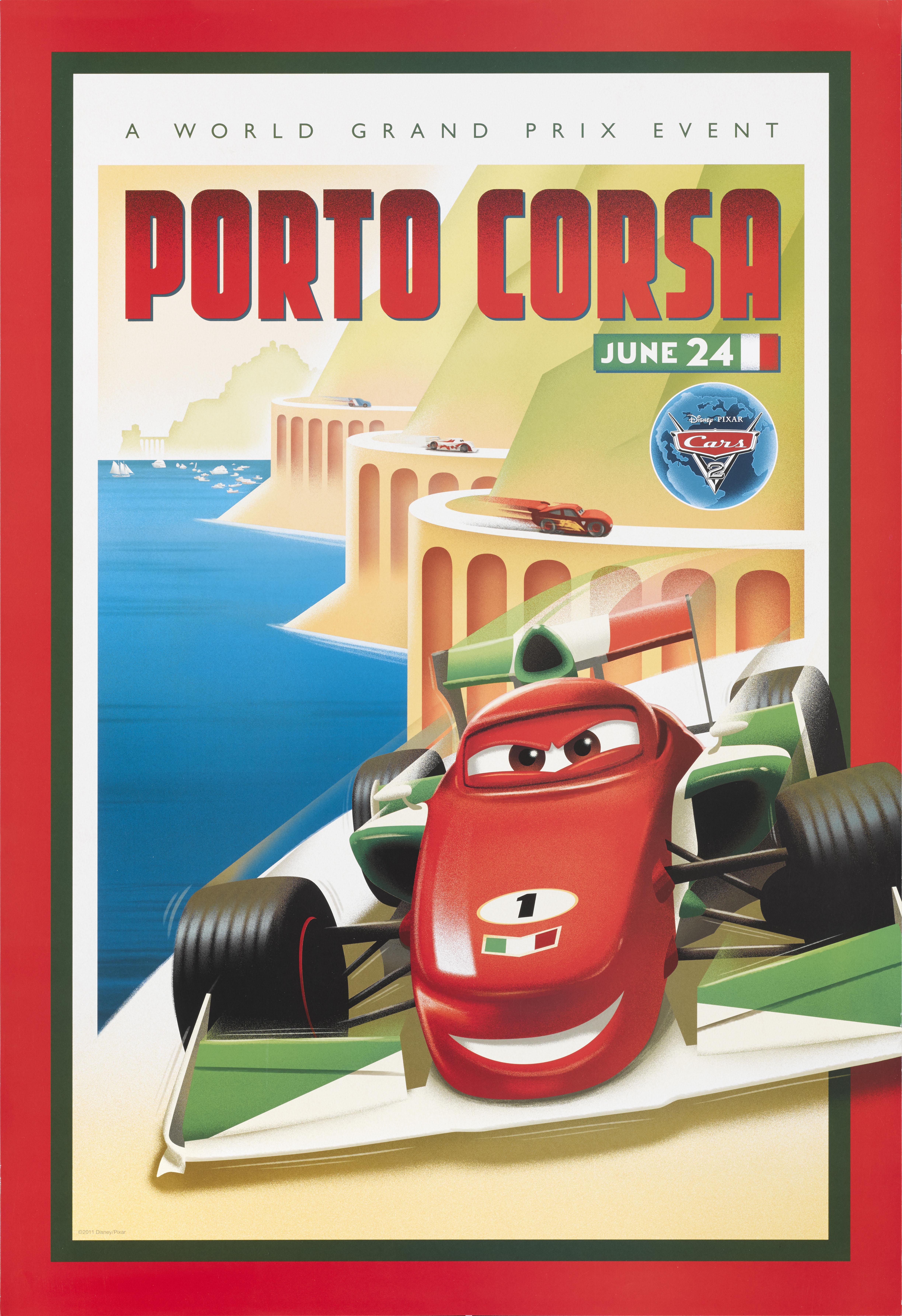 Cartel promocional original de American Special (Porto Corsa)
Este cartel se creó para promover  el 2011 la animación de Walt Disney Pictures / Pixar Animation Studio.
Este póster está desplegado y en un estado casi perfecto, y se enviaría enrollado