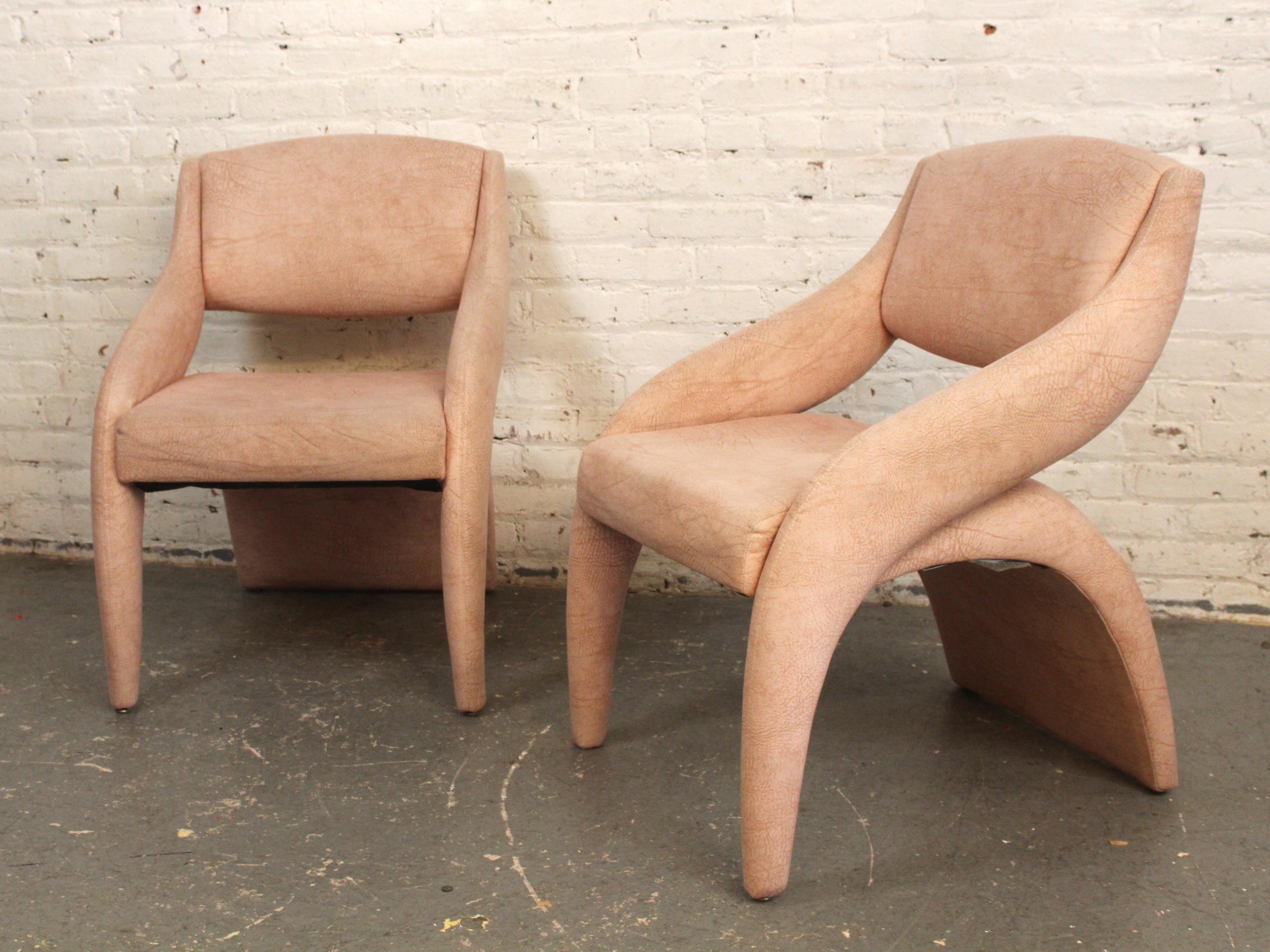 20th Century Carson's High Point Sculpted Chairs For Sale