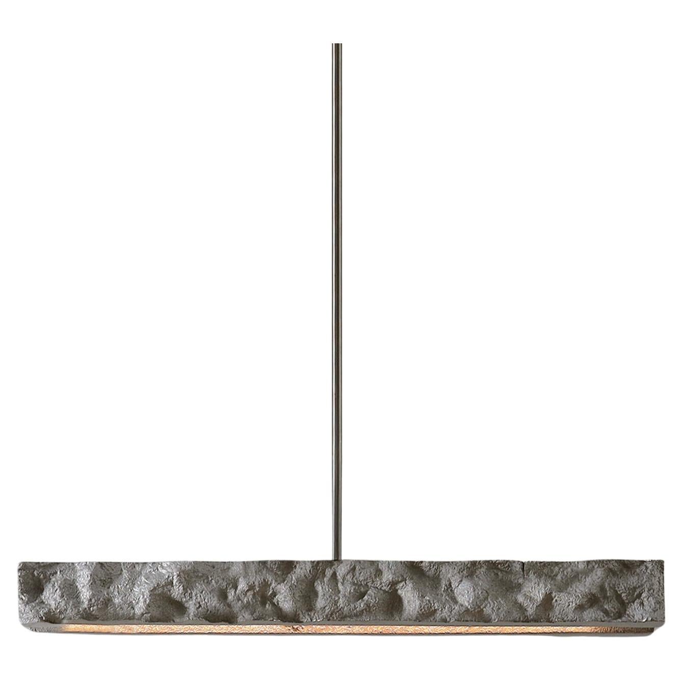 CARST Pendant Light, LED Light Fixture, solid textured cast Aluminium