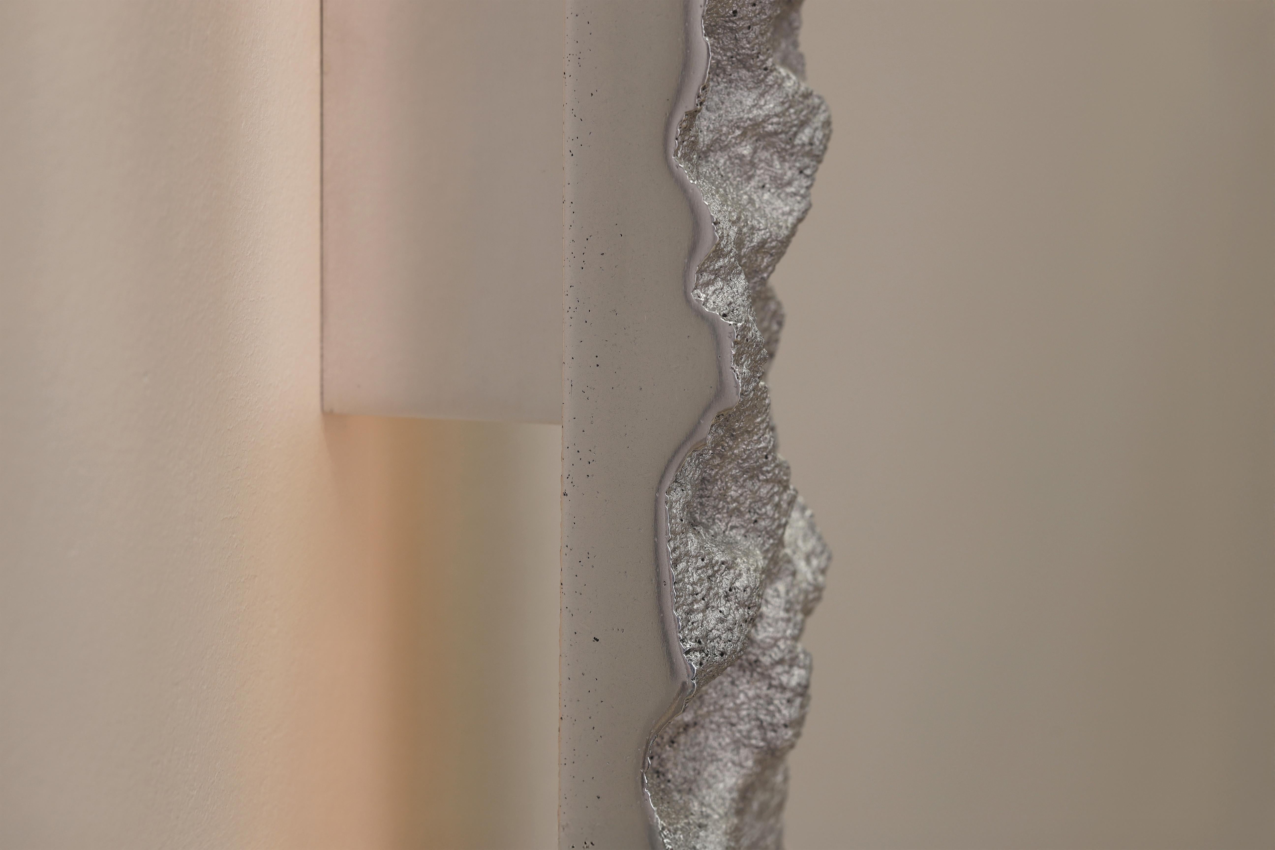 Fatto a mano Applique CARST, apparecchio a LED, in fusione di alluminio massiccio e testurizzato in vendita